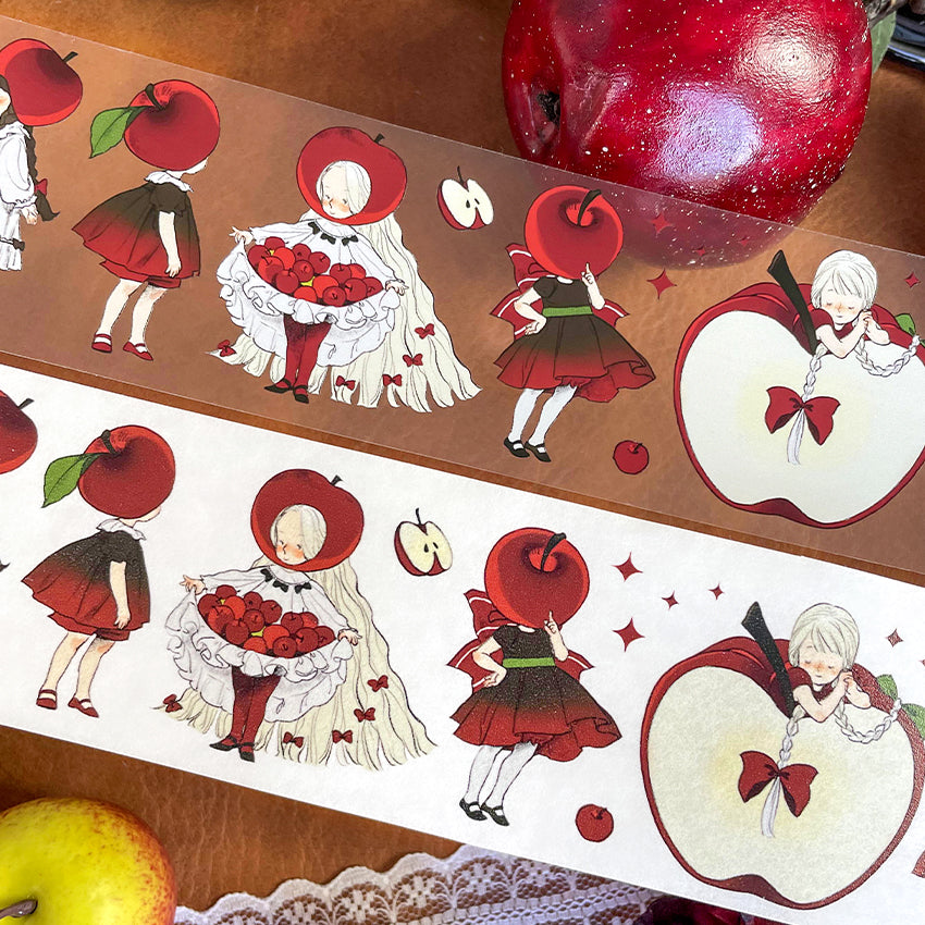 Apple girl Apple series washi/PET tape