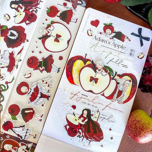 Apple girl Apple series washi/PET tape