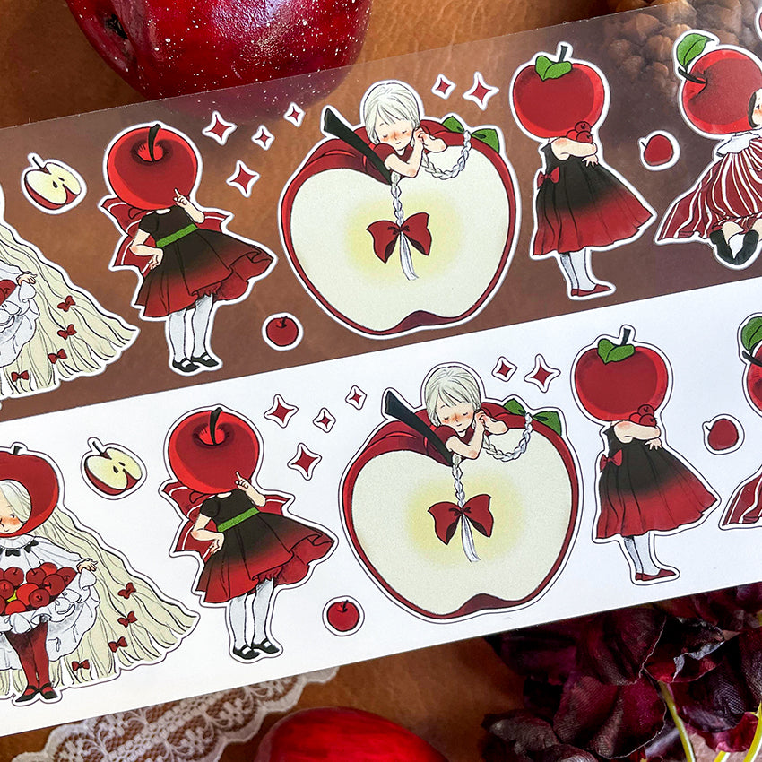 Apple girl Apple series washi/PET tape