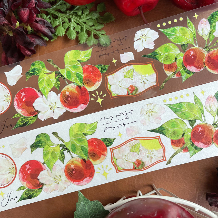 Apple branch Apple series washi/PET tape