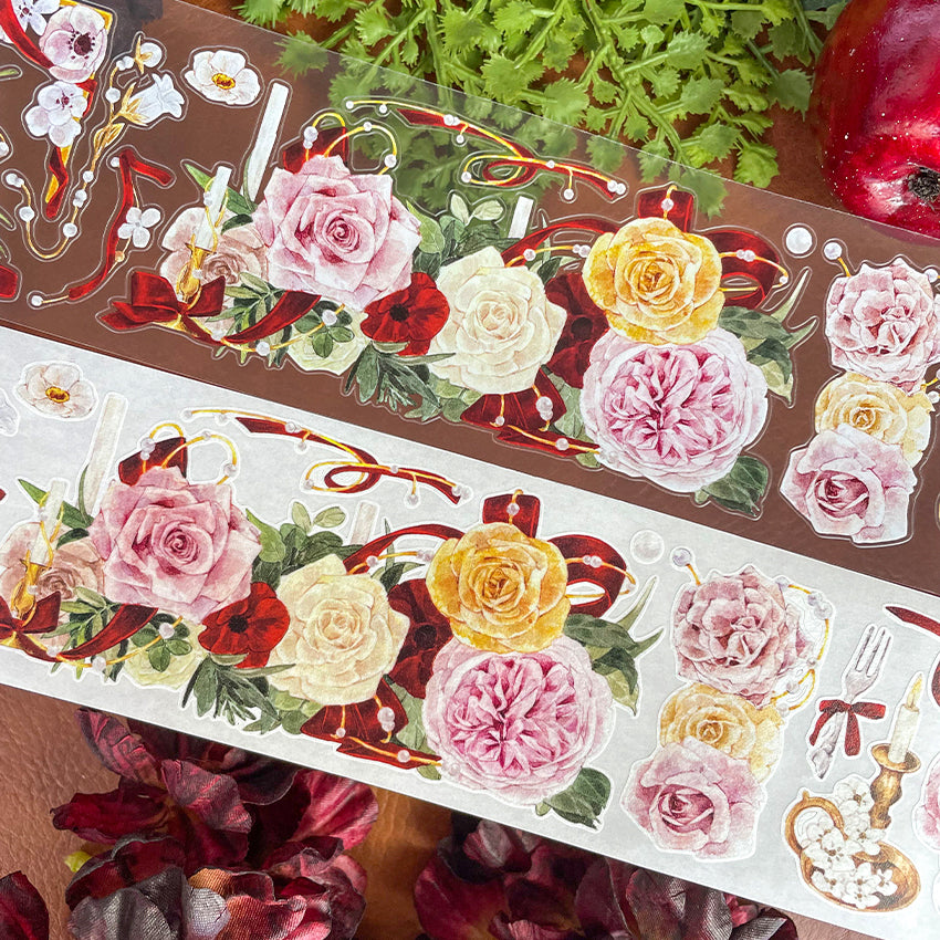 Red Velvet Apple series washi/PET tape