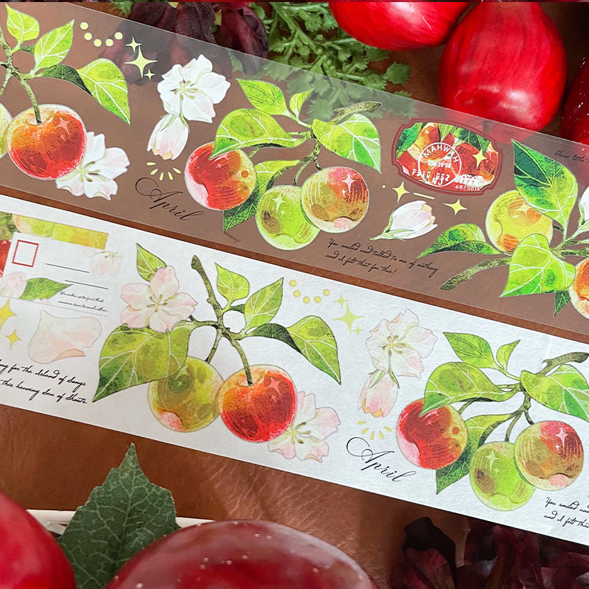 Apple branch Apple series washi/PET tape