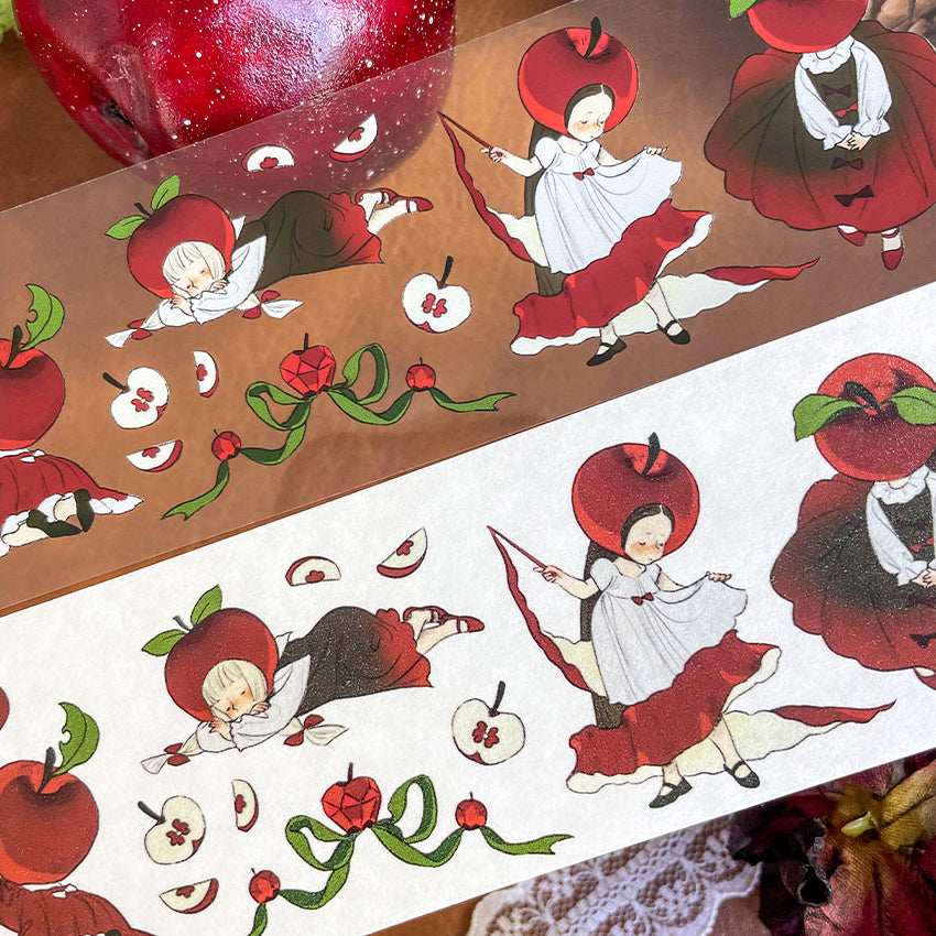 Apple girl Apple series washi/PET tape