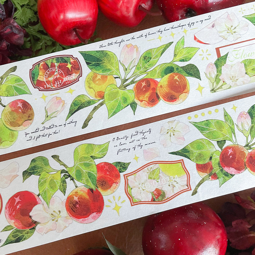 Apple branch Apple series washi/PET tape