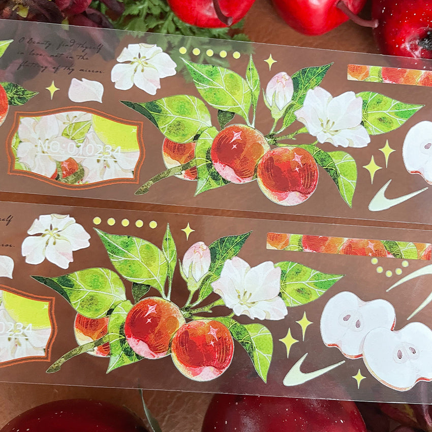 Apple branch Apple series washi/PET tape