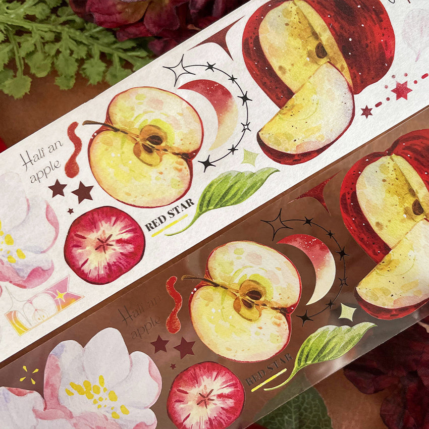 Apple star Apple series washi/PET tape