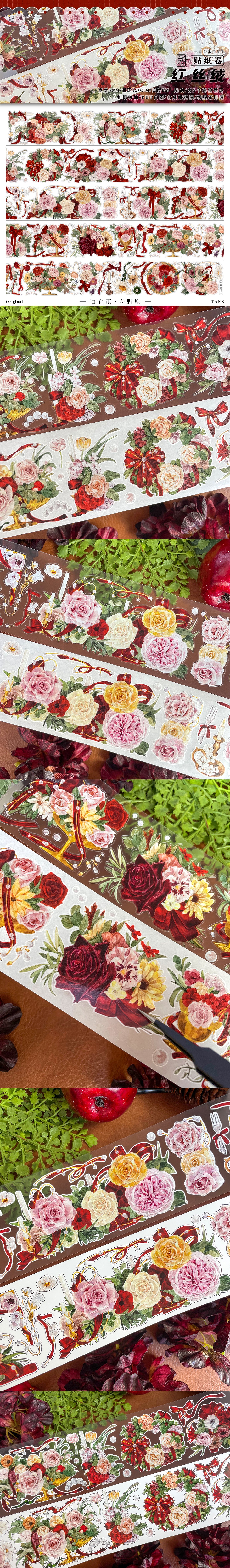 Red Velvet Apple series washi/PET tape